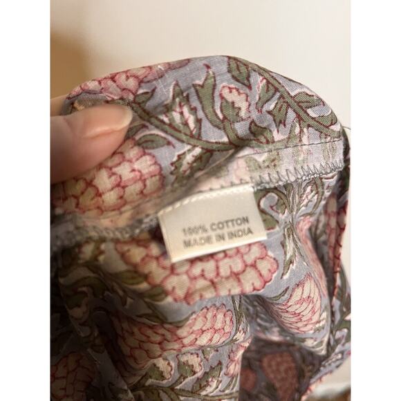 NWT PERRY WALKER Women’s Floral Ruffle Sleeve Smocked Tiered Midi Dress Size 2 - Picture 7 of 8